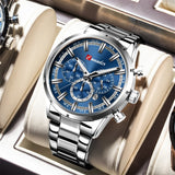 Stainless Steel  Push Button Watch