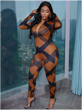 Criss Cross Stripe Zipper Romper