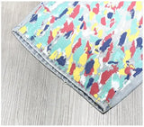 Paint Style Light Blue Jean Shorts