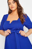 Plus Size Bow Peplum Top