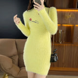 Mink Fleece Plush Dress