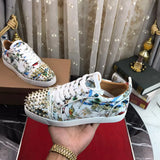 Low Cut Gold Spike Shoes