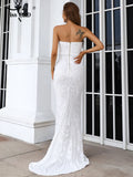 Glitter Sequin Strapless Dress