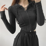 Zipper Slim Fit Sweater Hoodie