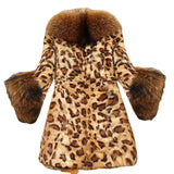 Leopard Parka Winter Jacket