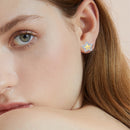 Star Stud Moissanite Earrings
