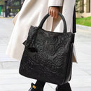 Leather Roses Print  HandBag