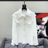 Splice Contrast  Dress Shirt
