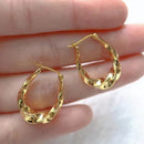 Gold Twisted Earrings