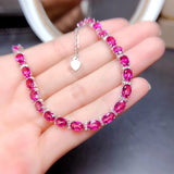 Natural Pink Topaz Bracelet