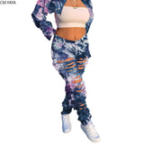Tie Dye Ripped Jeans