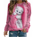 3D Cute Cat Sweatshirt