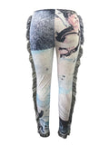 Plus Size Art Design Jeans