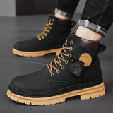 CYYTL Split Leather Martin Boots
