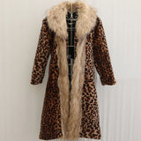 Leopard Long Winter Large Jacket