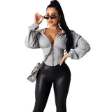 V-Neck Zipper Zipper Sweater Hoodie