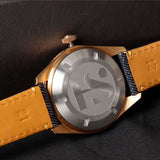 Jeans Strap Wood Grain Watch
