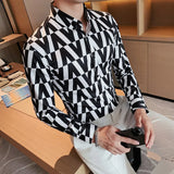 V Stripe British Style Shirt Top