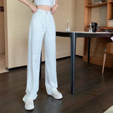 High Waisted Straight Leg Jeans