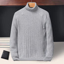 Knitted Striped Turtleneck