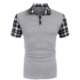Plaid Sleeve Shirt Top