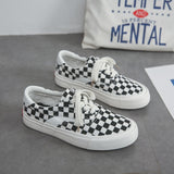 plaid mixed Color Sneakers