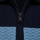 Textured Zipper Shirt Top