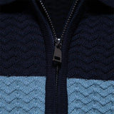 Textured Zipper Shirt Top