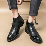 Leather Oxfords Boots