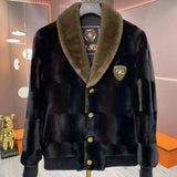Mink Turn-down Collar Jacket