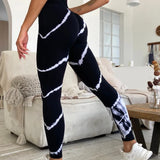 Tie dye Stripe Around Leggings