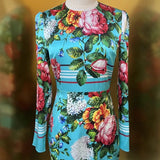 Silk Floral Elegant Dress