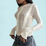 Knitted Stripe fitted Top