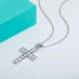 Moissanite Diamond Cross Necklace