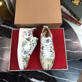 Low Cut Gold Spike Shoes