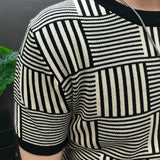 Contrasting Stripes Pattern Shirt Top