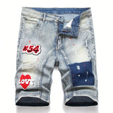 Graffiti love Ripped Shorts