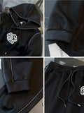 Three Dimensional Flowers Sweat Suit