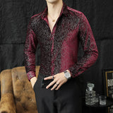 Ropa Casual Shiny Dress Shirt