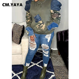Camouflage Safari Puff  Sweater Hoodie