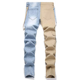 Spilt Strap Cargo Jeans