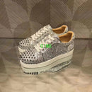Rhinestone Rivets Studded Sneakers