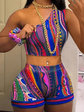 Multicolor Mixed Shorts Set