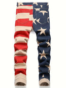 American Flag Pattern Jeans