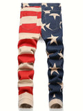 American Flag Pattern Jeans