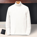 Knitted Striped Turtleneck