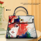 Graffiti Red Hair Lady Handbag