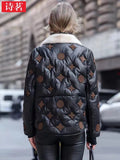 Haining Leather down jacket