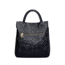 Leather Roses Print  HandBag
