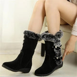 Plush Warm Fur Mid-Calf Boots